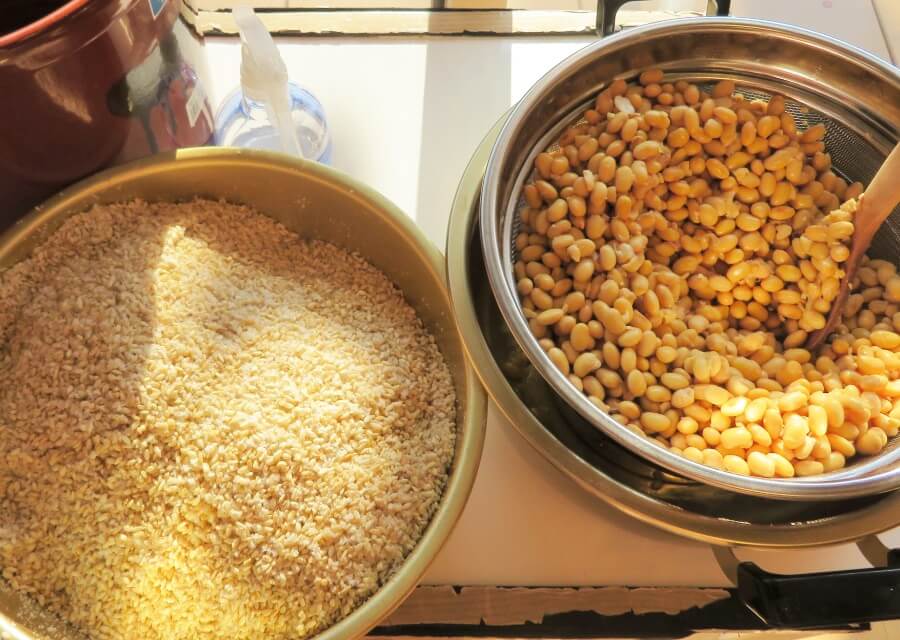 お味噌作りの準備